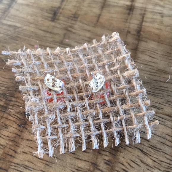 Carnelian Agate - Stud Earrings - Picture 4 of 4